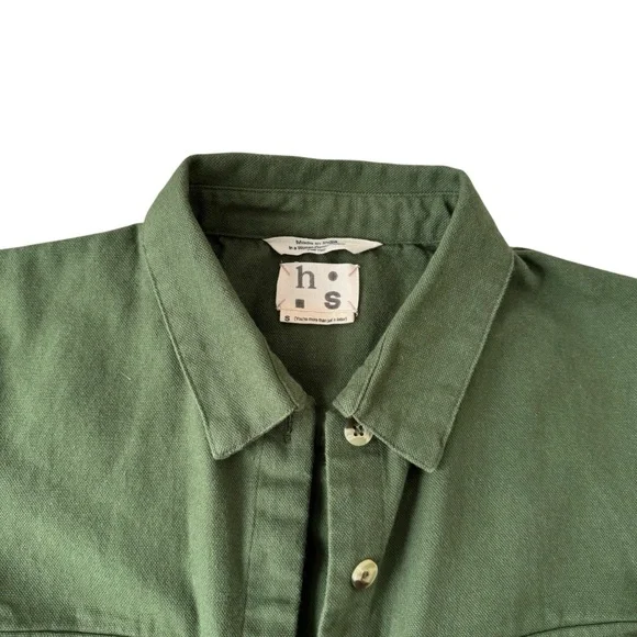 Green Utility Short-Sleeve Jumpsuit - Picture 2 of 8